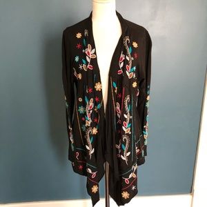 Caite Embroidered Cardigan
